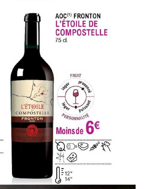 aoc fronton l'étoile de compostelle