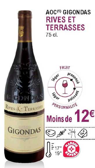 aoc gigondas rives et terrasses