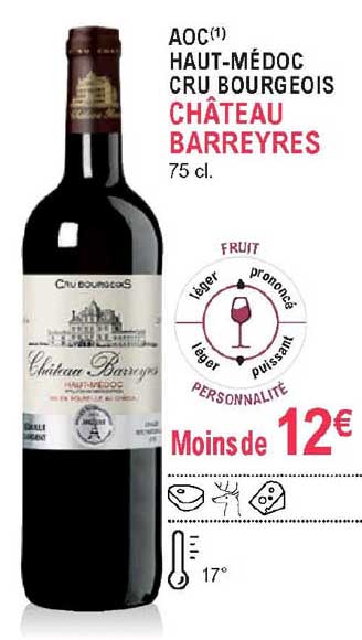 aoc haut-médoc cru bourgeois château barreyres