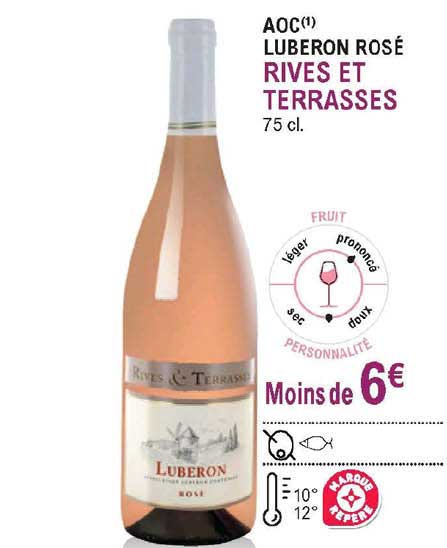 aoc luberon rosé rives et terrasses