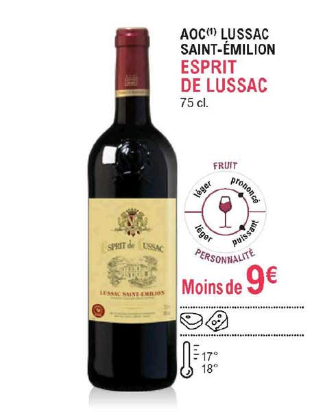 aoc lussac saint émilion esprit de lussac