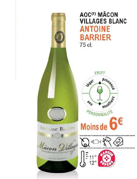 aoc mâcon villages blanc antoine barrier