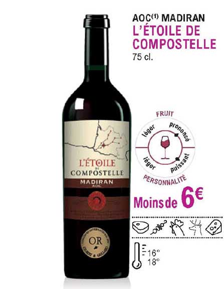 aoc madiran l'étoile de compostelle