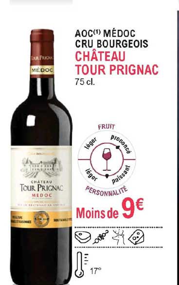 Aoc Médoc Cru Bourgeois Château Tour Prignac