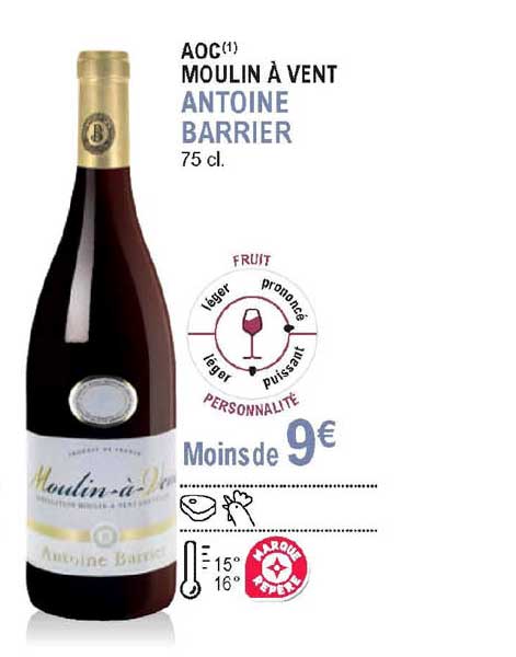 aoc moulin à vent antoine barrier