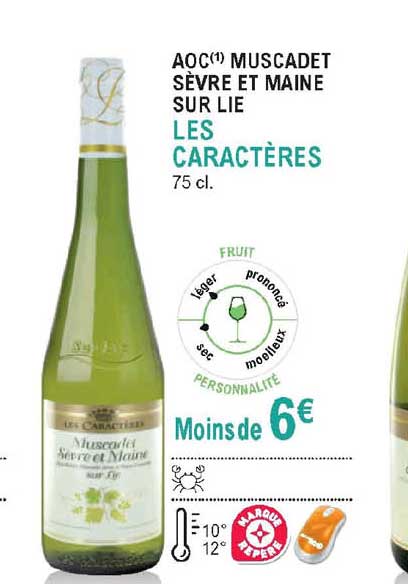 aoc muscadet sèvre et maine sur lie les caractères