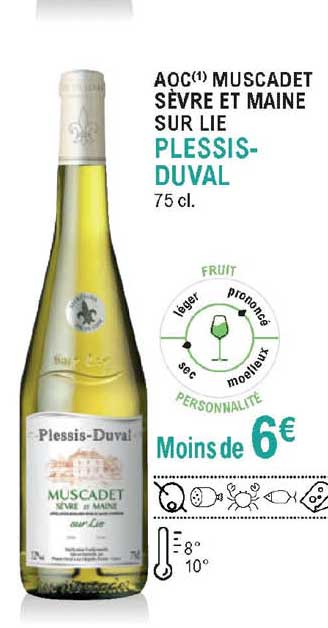 aoc muscadet sèvre et maine sur lie plessis duval