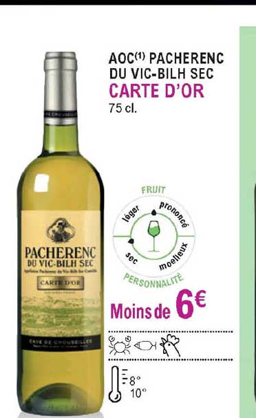 aoc pacherenc du vic-bilh sec carte d'or