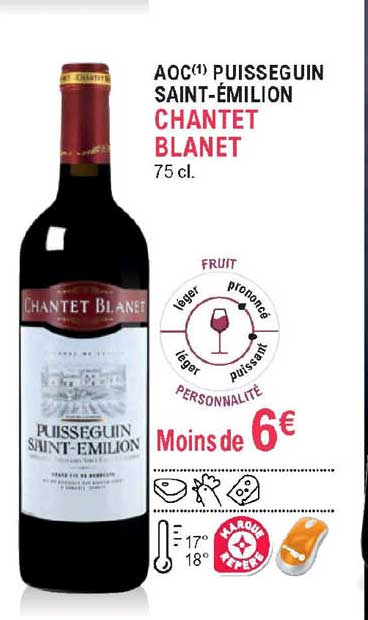 aoc puisseguin saint émilion chantet blanet