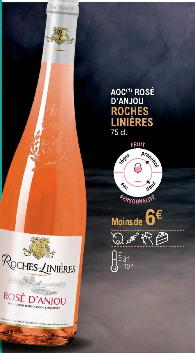aoc rosé d'anjou roches linières