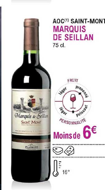 aoc saint-mont marquis de seillan