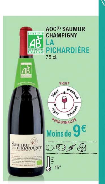 aoc saumur champigny la pichardière