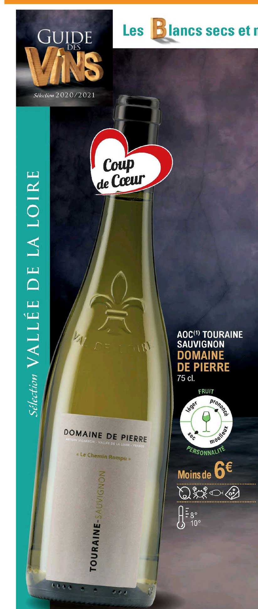 Aoc Touraine Sauvignon Domaine De Pierre