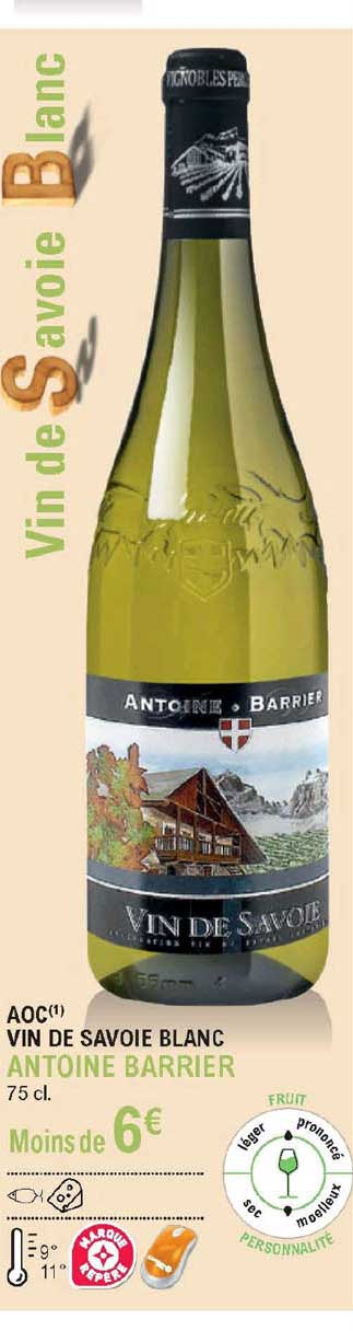 Aoc Vin De Savoie Blanc Antoine Barrier