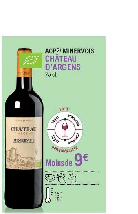 aop minervois château d'argens