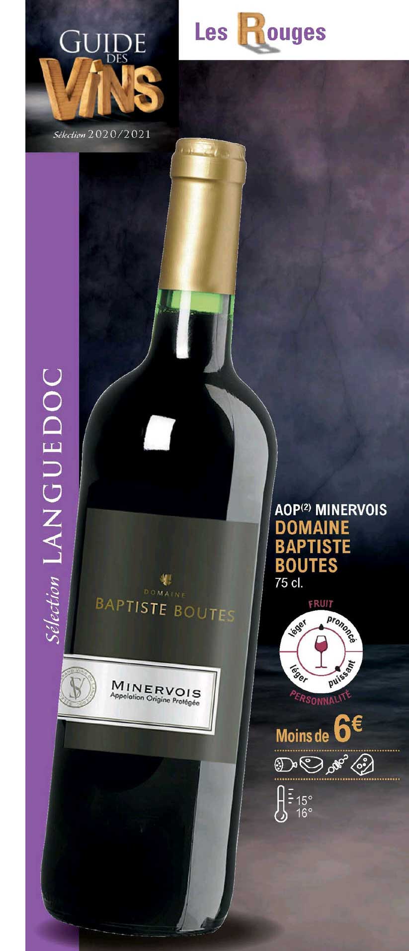 aop minervois domaine baptiste boutes
