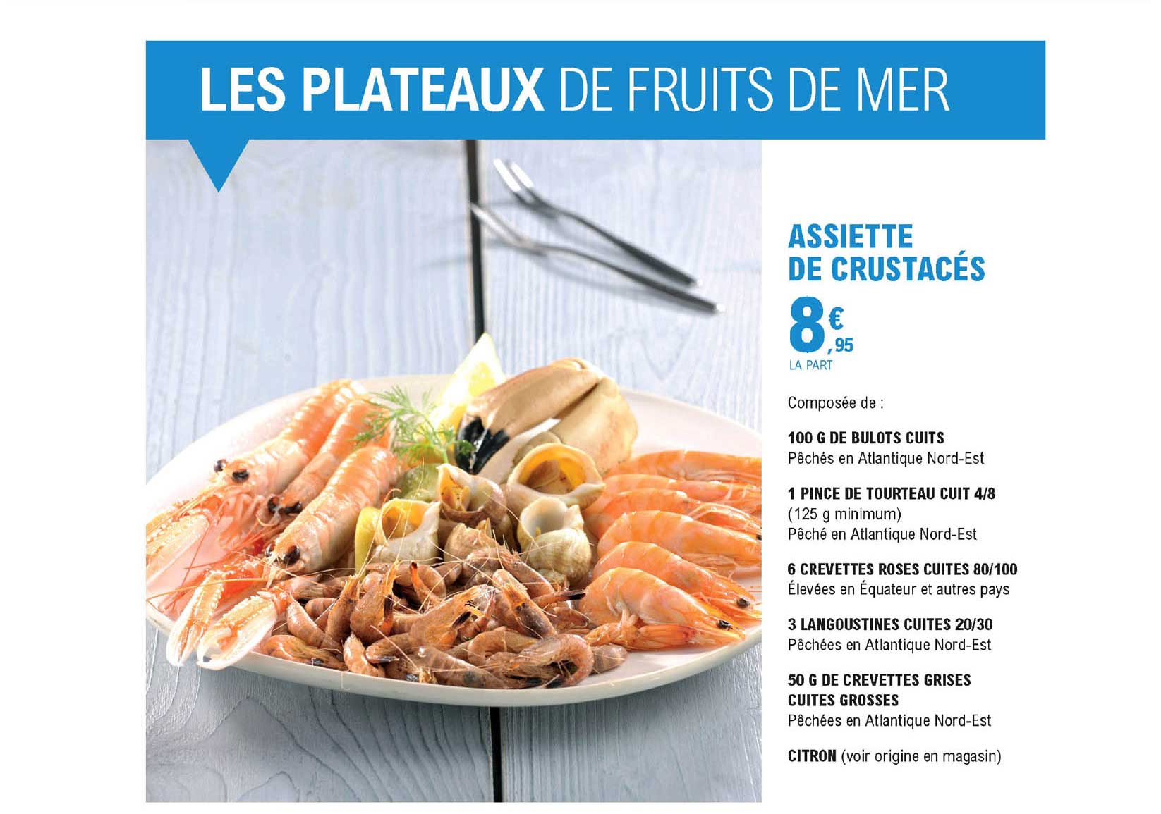 assiette de crustacés