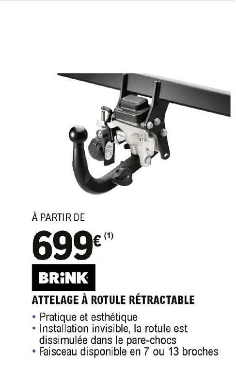 attelage à rotule rétractable