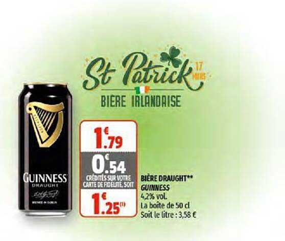 bière draught guinness