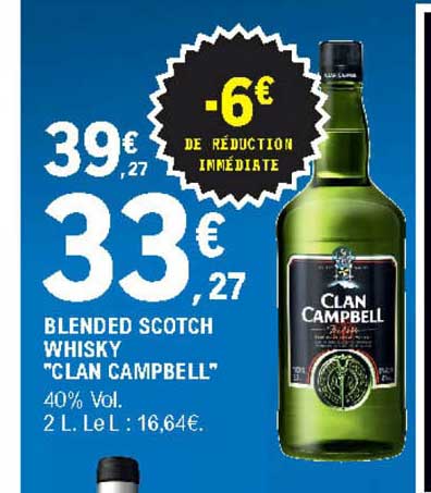 blended scotch whisky clan campbell