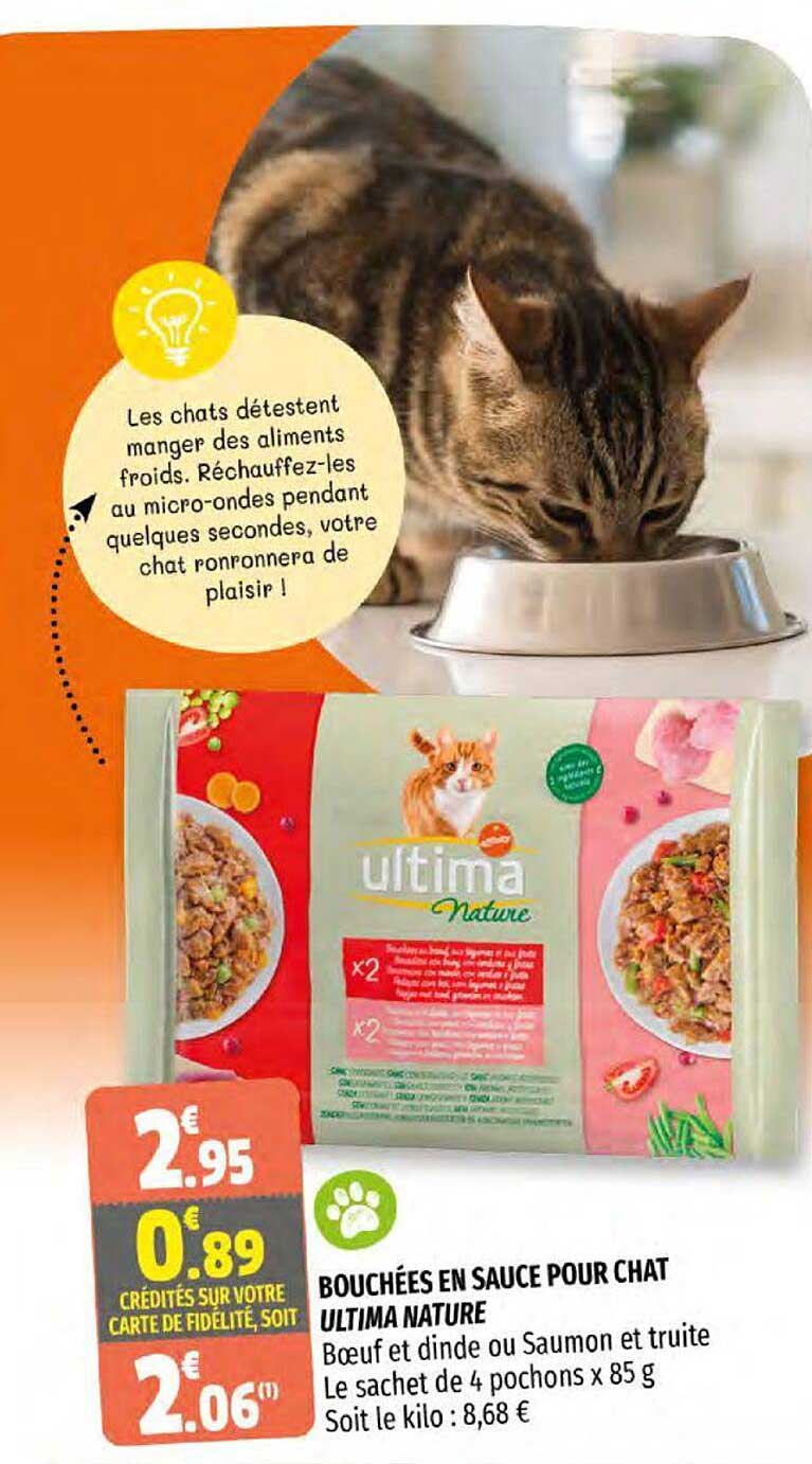 Bouchées En Sauce Pour Chat Ultima Nature