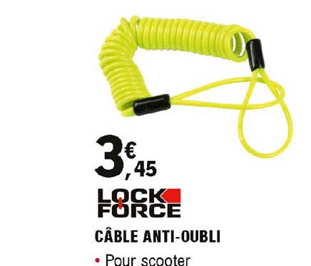 câble anti-oubli lock force