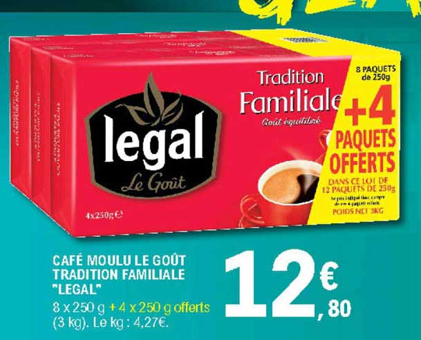 Café Moulu Le Goût Tradition Familiale Legal