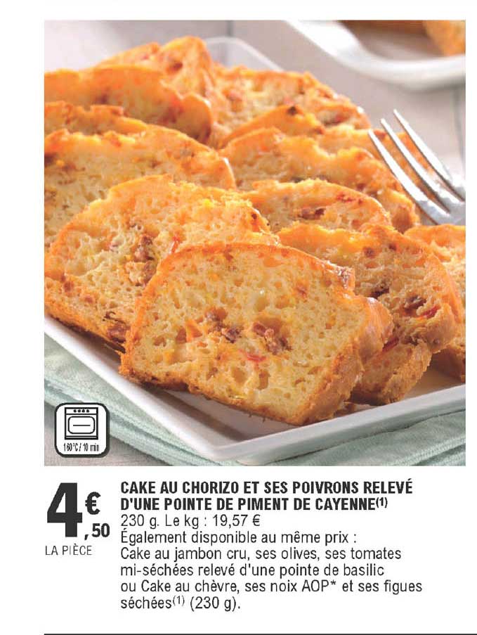 Cake Au Chorizo Et Ses Poivrons Relevé D'une  Pointe De Piment De Cayenne