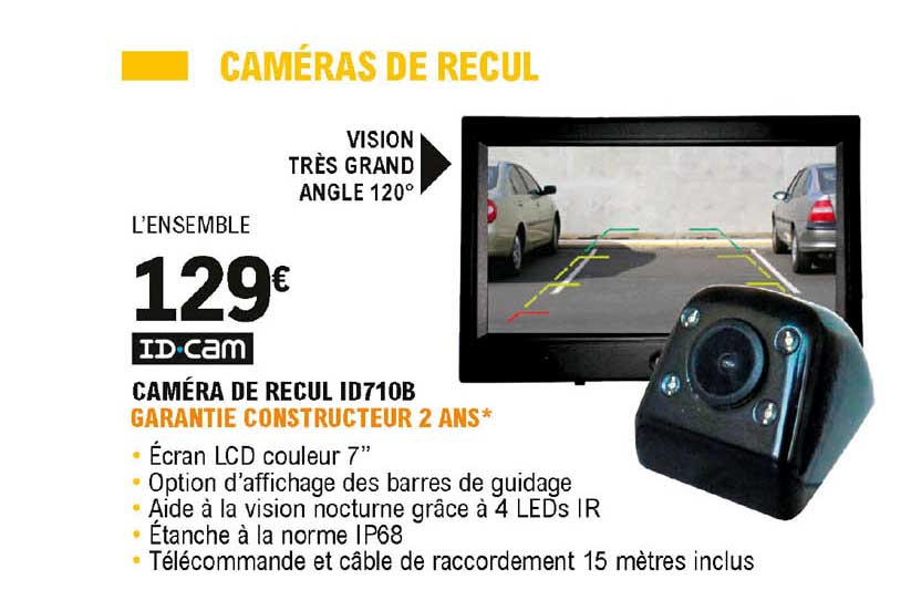 caméra de recul id710b idcam