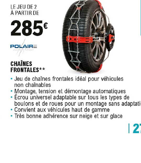 chaînes frontales polaire
