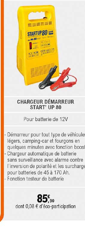 chargeur démarreur star' up 80