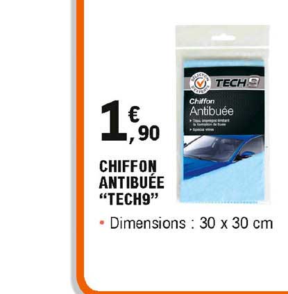 chiffon antibuée "tech9"