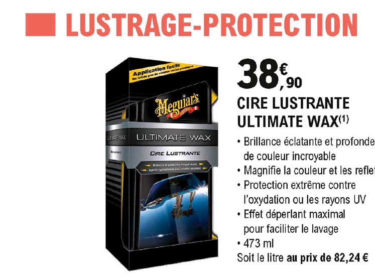 cire lustrante ultimate wax meguiars