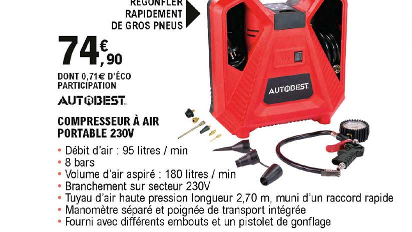 Compresseur à Air Portable 230v