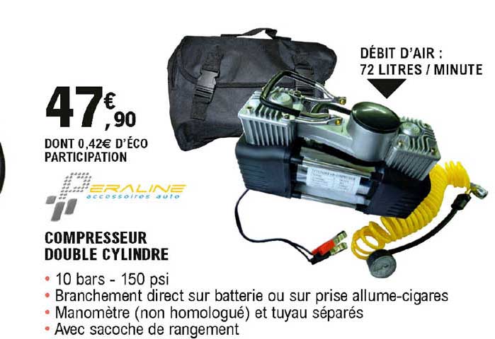 compresseur double cylindre peraline