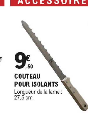 couteau pour isolants