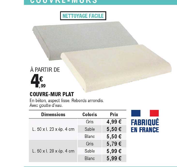 couvre-mur plat