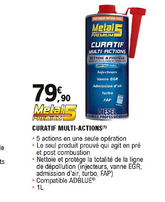 curatif multi-actions metal5 premium