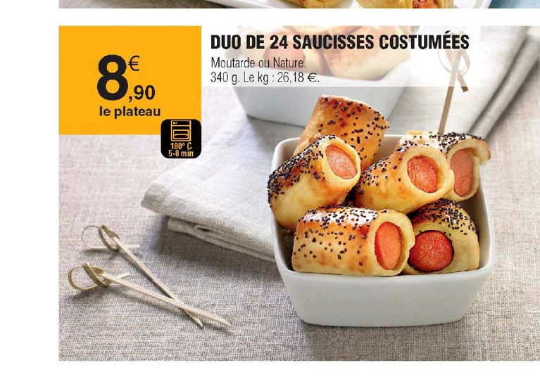 Duo De 24 Saucisses Costumées