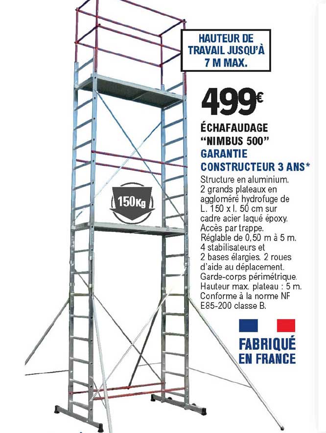 échafaudage "nimbus 500"