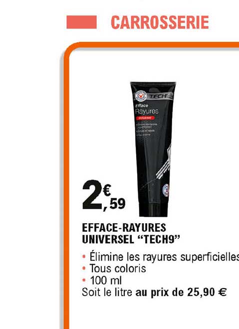 efface-rayures universel "tech9"