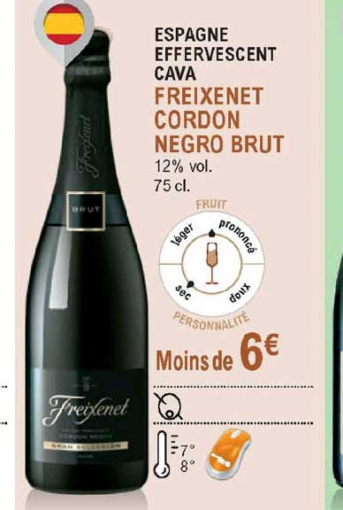 espagne effervescent cava freixenet cordon negro brut