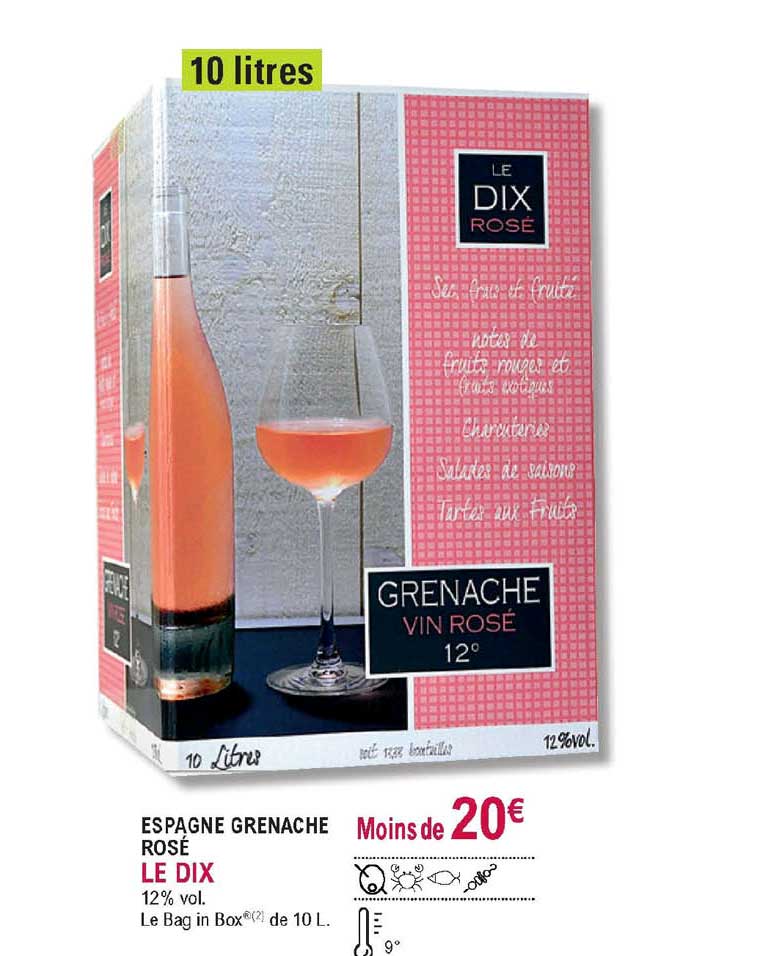 Espagne Grenache Rosé Le Dix