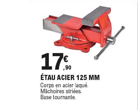 étau acier 125 mm