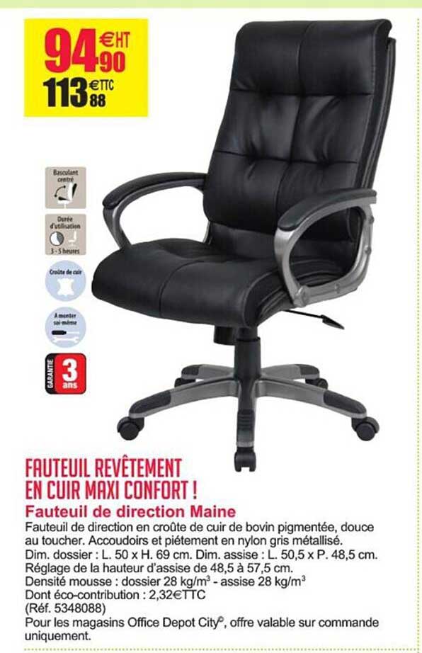 fauteuil de direction maine