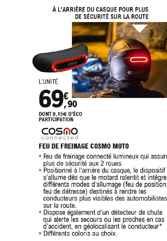 feu de freinage cosmo moto