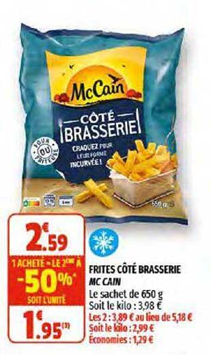 frites côté brasserie mc cain