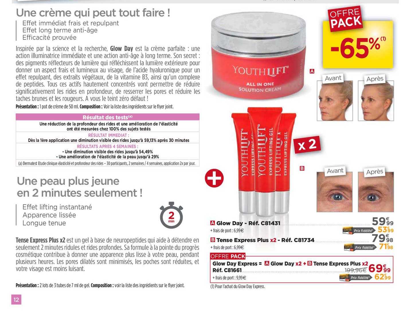 glow day, tense express plus