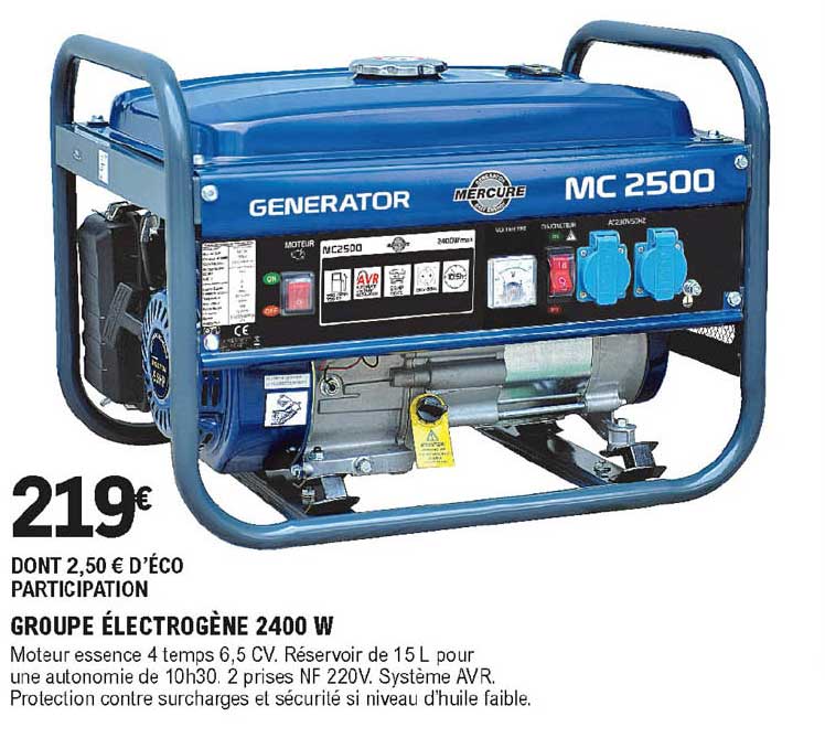 groupe électrogène 2400 w