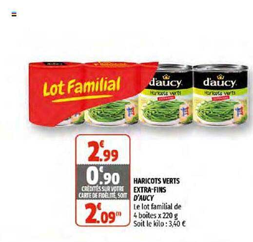 haricots verts extra-fins d'aucy
